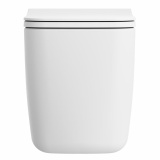 Cutout image of Crosswater Libra Matt White Short Projection Back-to-Wall Toilet